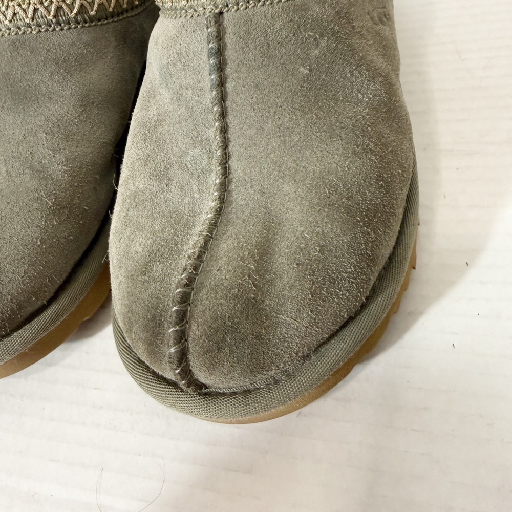 UGG Tasman II Womens Moss Green 1174470 Sheepskin Comfort Slippers Size - Picture 3 of 7